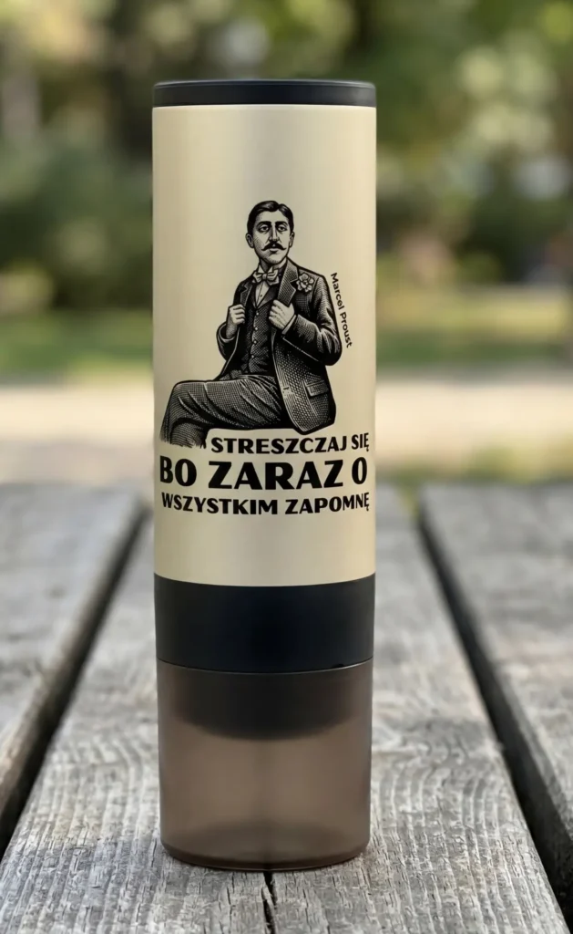 Mobilny Ekspres z motywem Marcel Proust